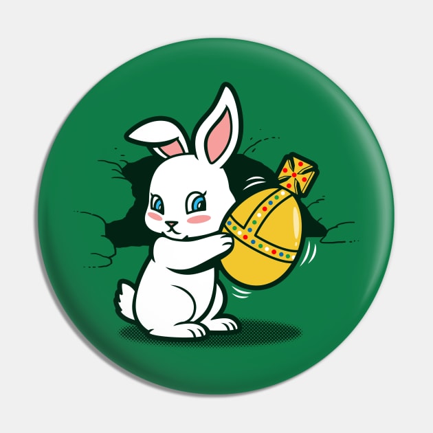Cute Kawaii Killer Rabbit Easter Bunny Cartoon Pin by BoggsNicolas