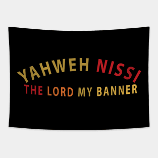 Yahweh Nissi The Lord My Banner Inspirational Christians Tapestry