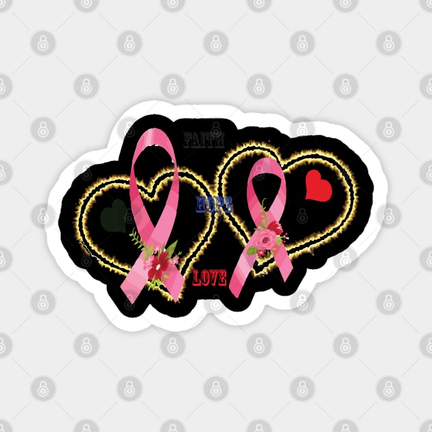 Breast Cancer, Pink Ribbon Magnet by busines_night
