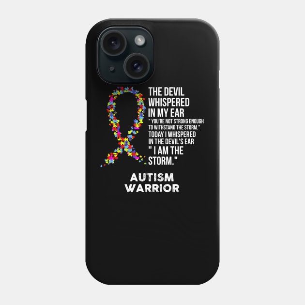 The Devil- Autism Awareness Support Ribbon Phone Case by HomerNewbergereq