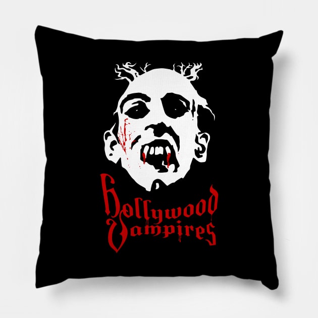 hollywood vampires Pillow by VizRad