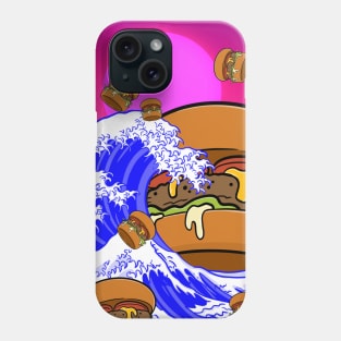 The Great Burger Wave Phone Case