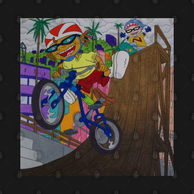 Rocket Power Otto Rocket Half Pipe by AbbysRadArt