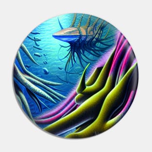 Digital Painting Of Deep Ocean Creature Pin