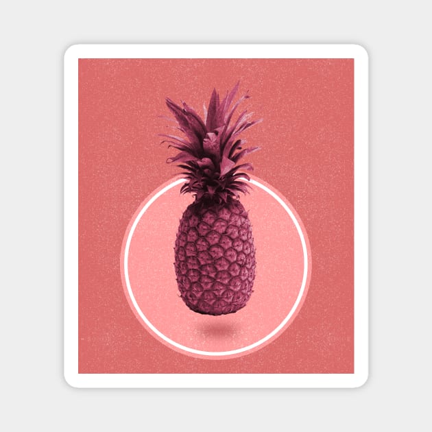 Happy Pineapple Magnet by StudioGrafiikka