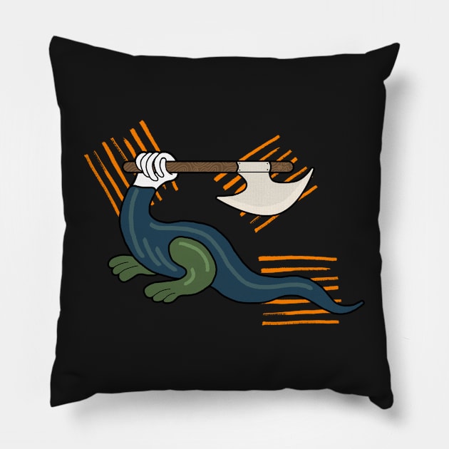 Lizard Hand! Pillow by Innsmouth