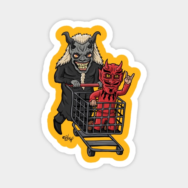 satan's little helper Magnet by eliwolff