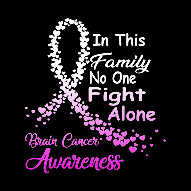 Brain Cancer Awareness In Family No One Fights Alone by Fowlerbg