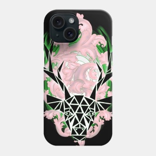 Geometric deer on fire Phone Case