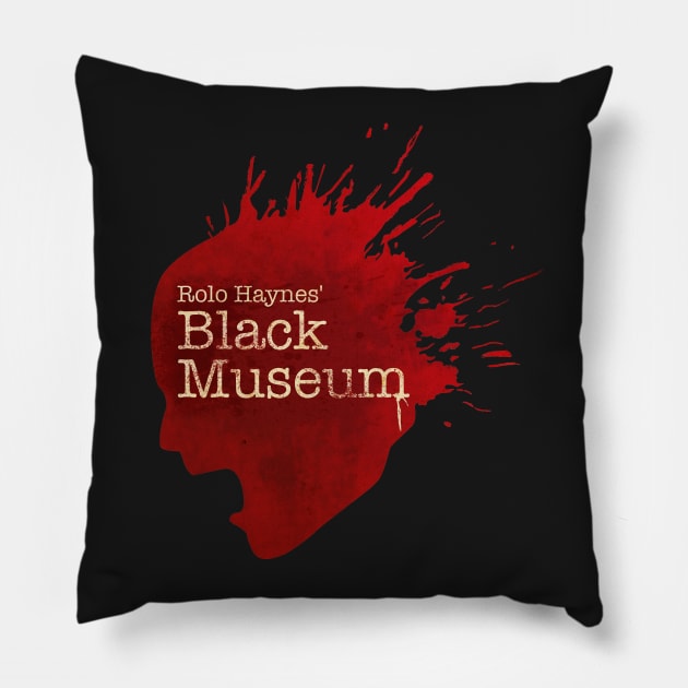 Rolo Haynes' Black Museum Pillow by beepea