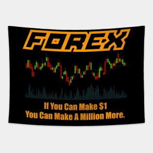 Forex Trader Quote Tapestry