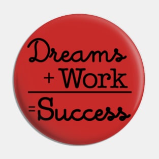 Formula of success Pin