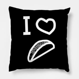 Whiteline I Heart Tacos Pillow