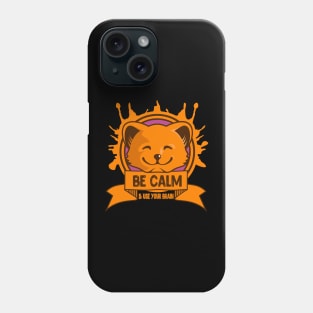 be calm & use you brain Phone Case