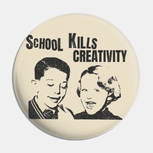 school kills creativity vintage style Pin