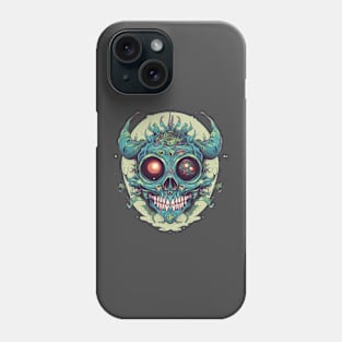 scary demon skull Phone Case