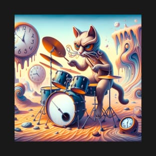 Cat playing drums T-Shirt