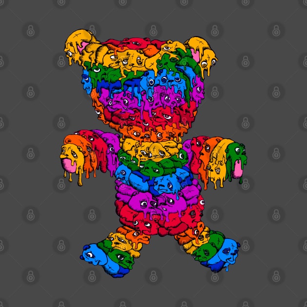 Bear Crump Rainbow Pride Bear 3 by Bear Crump