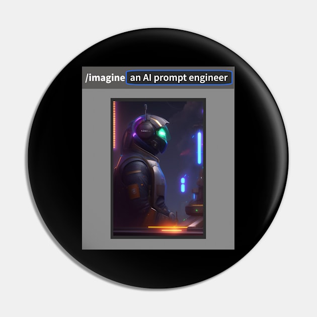 Imagine an AI prompt engineer Pin by Distinct Designz