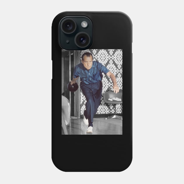 President Richard Nixon bowling at the White House Phone Case by Soriagk