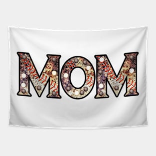 Vintage Baseball Mom Baseball Mama for Sport Lover Mother's Tapestry