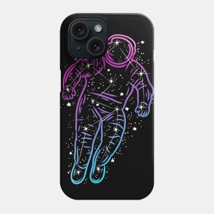 astronaut constellation Phone Case