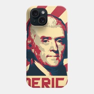 Thomas Jefferson Merica Retro Propaganda Phone Case