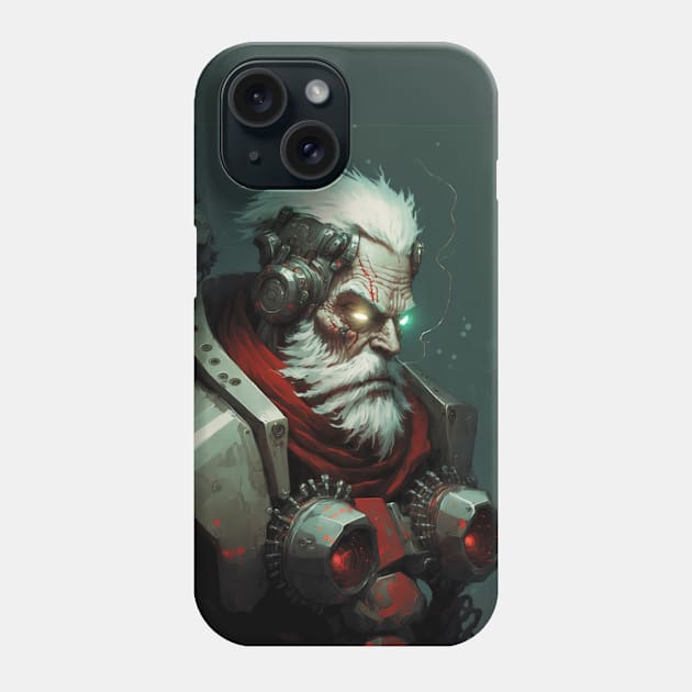 Cyborg Santa Clause Phone Case by Geek Culture