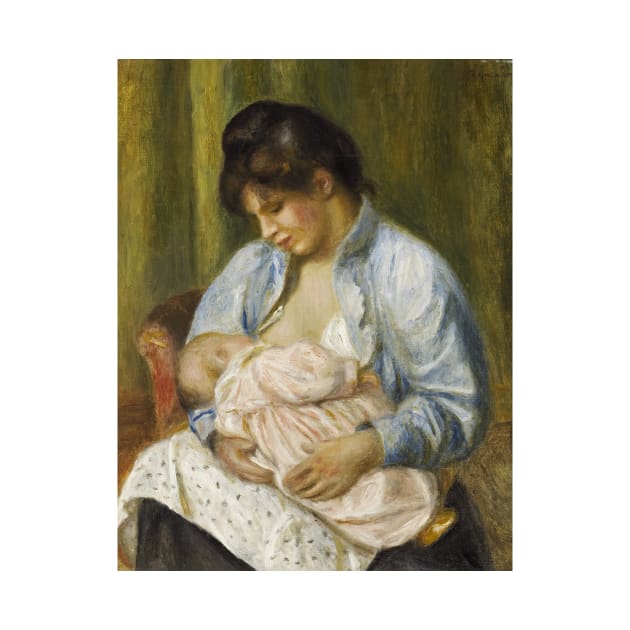 A Woman Nursing a Child by Auguste Renoir by Classic Art Stall