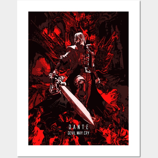 Dante Devil May Cry Anime Manga Wall Poster Scroll