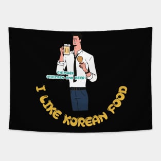 I LIKE KOREAN FOOD, Chimaek (Fried Chicken and beer) Tapestry