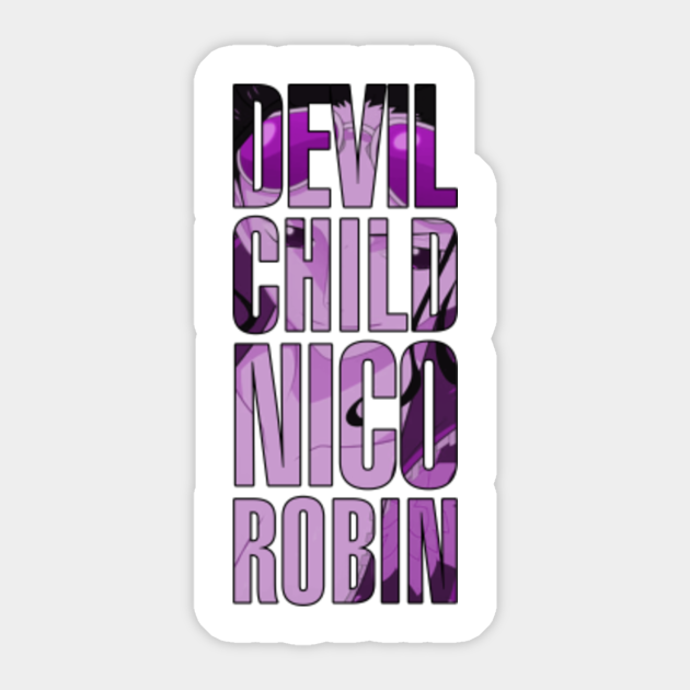 One Piece Devil Child Nico Robin One Piece Pegatina Teepublic Mx