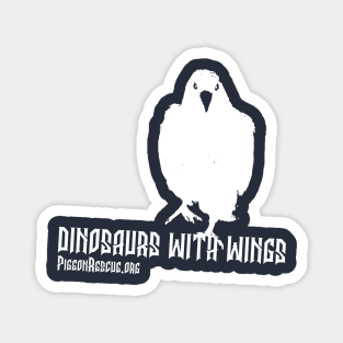 Dinosaurs With Wings (White) Magnet