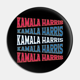 TEXT ART USA KAMALA HARRIS Pin