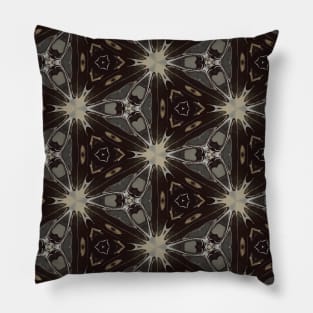 Black and White Bursts in Triangles - WelshDesignsTP002 Pillow