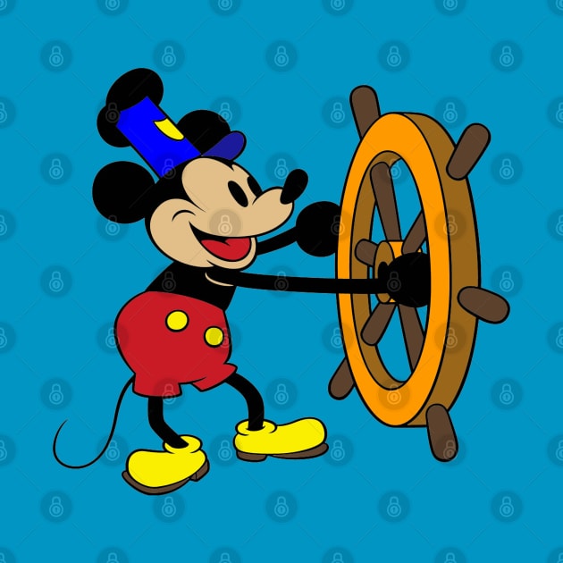 Steamboat Willie - Colourized by INLE Designs