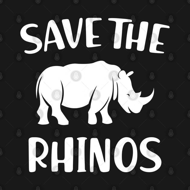 Rhino - Save the rhinos by KC Happy Shop