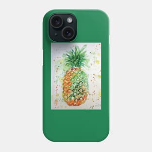 Pineapple Watercolor Painting - Funky Cool Phone Case