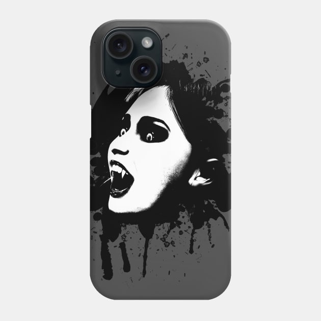 Cruel vampire attacking from the dark Phone Case by AnnArtshock