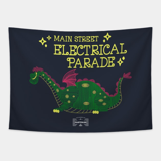 Elliot Main Street Electrical Parade Tapestry by fastpassfacts