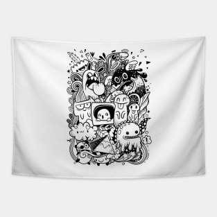 Whimsical Monster Friends Tapestry