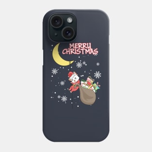 Cool Santa Cat - Happy Christmas and a happy new year! - Available in stickers, clothing, etc Phone Case