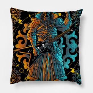 Mongol Warrior Guitarist Pillow