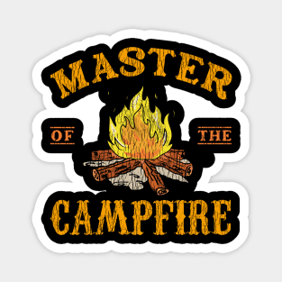 Master Of The Campfire Master Camping Magnet