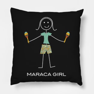 Funny Womens Maraca Pillow