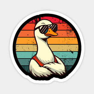 Silly Goose in Sunglasses Pun Meme Pool Funny Goose Magnet