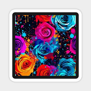 Rainbow flowers Magnet