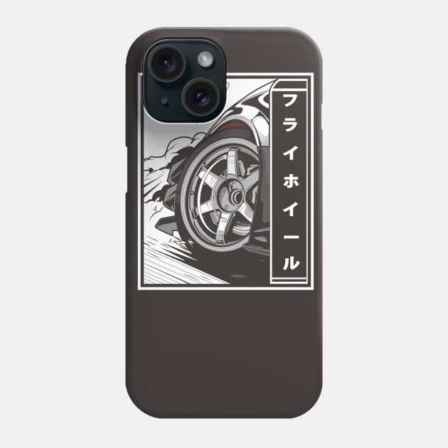 Crazy Tires Phone Case by RYZWORK