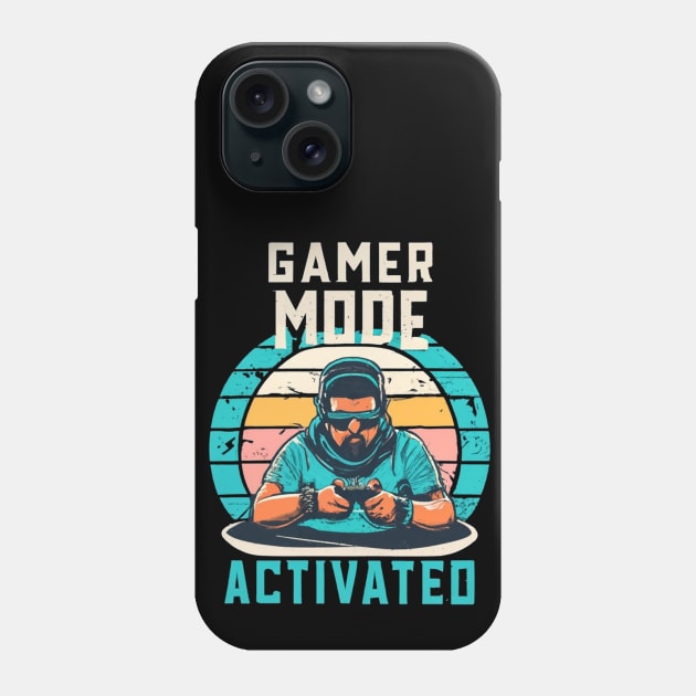 GAMER MODE ACTIVATED Phone Case by MusicianCatsClub