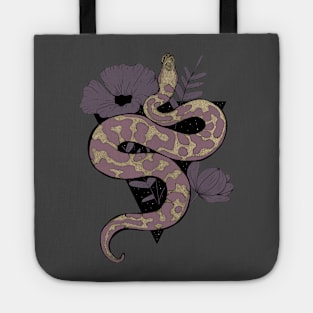 Floral snake Tote